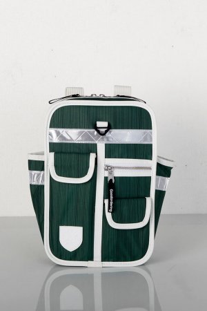 Mochila_mini_backpack_verde_frontal_goodordering_sakcos